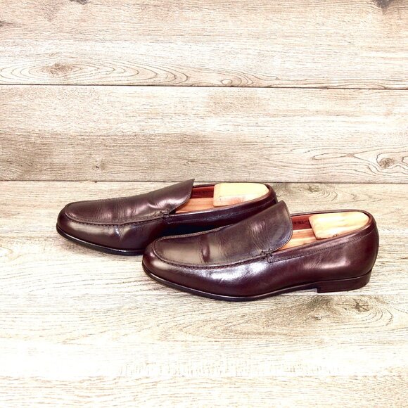 Allen Edmonds RIALTO Italian Loafer 9.5 D Brown * add $15 Cedar Trees main image 11